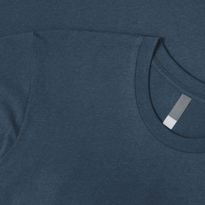 Camiseta de Cuello Redondo, Manga Corta, Corte Ajustado, 52% Algodón, 48% Poliéster, Alta Calidad, Transpirable, Diseño Liso - Product Image 5