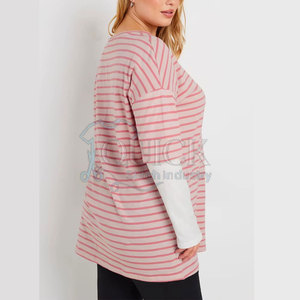 Camisetas de Verano Transpirables y Ecológicas para Mujer, de Doble Capa, Poliéster/Algodón, Secado Rápido, Bajo Precio, en Existencia - Product Image 4