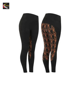 Collants équestres personnalisables avec genouillères confortables et respirantes pour l'équitation - Product Image 1