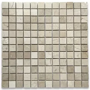 M24XP Crema Marfil Marble 1 \ "Rejilla Mosaico cuadrado Honed Beige Azulejo pulido para cocina Villa Comedor Hotel Piso Losa de calcita" - Product Image 1