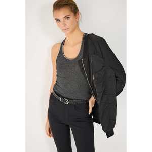 Blusa Casual de Algodón con Cuello Redondo y Manga Larga con Logotipo en la Parte Delantera, Corte Regular - Product Image 1