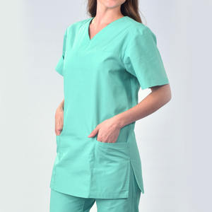 Uniformes Médicos Personalizados con Cuello en V, Elegantes, Suaves y Transpirables, Uniformes de Salón de Belleza y Spa, Uniformes Dentales Coloridos para Mujer - Product Image 3