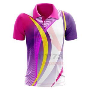 Polos homme personnalisés haute qualité imprimés par sublimation OEM chemise manches courtes tissu personnalisé couleur et taille chemise en hêtre - Product Image 1