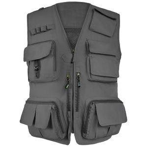 Chaleco Táctico Casual de Alta Calidad para Hombre, Transpirable, de Secado Rápido, con Múltiples Bolsillos, Cuello en V, Estilo Único, Servicio OEM, Logotipo Personalizado - Product Image 1