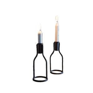 Nouveau bougeoir décoratif en bois de table bougeoir de pilier unique en métal multicolore pour des événements logo de taille personnalisé - Product Image 3