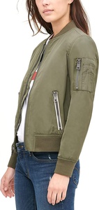 2025 Nueva temporada de primavera, chaquetas de cuero genuino para mujer, chaqueta de cuero Bomber negra para mujer, chaquetas Bomber informales para mujer - Product Image 5