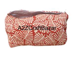 Trousse de Maquillage de Voyage en Coton Écologique, Durable et Légère, avec Fermeture Éclair à Motif Pompon et Poignée Souple – Lot de 3 - Product Image 5