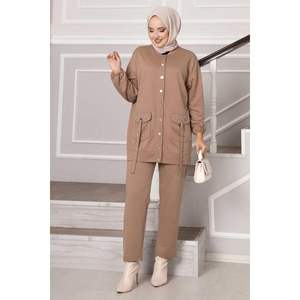 Oiseau Oeil Pierre Motif Deux Fils Ensemble Vison - Product Image 3