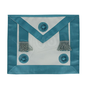 Mandil Masónico de Terciopelo Bordado para Oficiales de Logia - Colores y Tamaños Personalizables, Ecológico y Duradero - Product Image 2