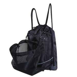 Portable cordon basket-ball sac à dos maille sac Football Football volley-ball balle sacs de rangement Sports de plein air voyage Gym Yoga - Product Image 3