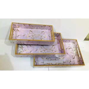 La mejor calidad de exportación Recién llegado Bandeja de madera natural Plato de servicio Diseño moderno Tamaño personalizado en el hogar Oficina Restaurantes Deco - Product Image 1