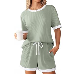 Ensemble t-shirt et short amples surdimensionnés à logo personnalisé pour femmes chemise courte et ensemble court de haute qualité pour femmes exportation du fournisseur BD - Product Image 2