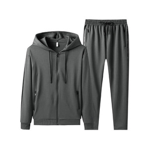 ชุดวอร์มสำหรับผู้หญิงแขนยาวมีฮู้ด2ชิ้นชุดวอร์มสำหรับผู้ชายโลโก้ออกแบบได้ตามต้องการ - Product Image 5