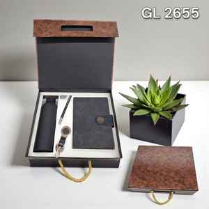 Juego de Regalo 3 en 1 con Botella Perfecta, Cuaderno A5 de Lujo y Bolígrafo, Juego de Regalo Promocional para Oficina, Trabajo, Ideas de Negocios, Logotipo Personalizado de Metal - Product Image 4