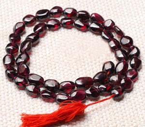 Wholesale Best Quality 8x5mm Oval Garnet <b>Stone</b> <b>Beads</b> Maroon Loose <b>Beads</b> for DIY Jewelry Making Beadsnfashion SP-2108 - Product Image 3