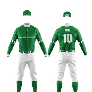 Uniformes de béisbol y softbol personalizados de alta calidad para hombres y jóvenes conjuntos de ropa deportiva transpirable con camisetas con logotipo de equipo - Product Image 1
