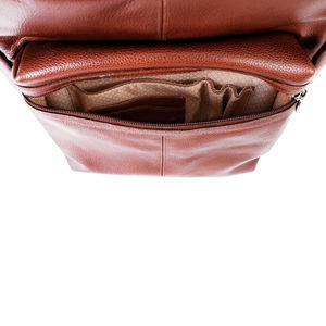 Sac à dos de week-end en cuir pour homme, personnalisé, en gros, sac de voyage portable pour la salle de sport - Product Image 6