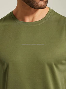 เสื้อกล้ามผู้ชายผ้าใยไผ่/เสื้อออกกำลังกายสไตล์สตรีท XL เสื้อยืดใส่ไปยิมสีล้วนเสื้อกล้ามสำหรับใส่วิ่ง - Product Image 5