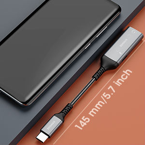 Zooaux Usb Type C Naar <span class=keywords><strong>3</strong></span>.5Mm <span class=keywords><strong>Audio</strong></span> Adapter En Oplader, 2 In 1 Usb C Naar Aux <span class=keywords><strong>Audio</strong></span> Jack Splitter Hi-Res Dac En Snel Opladen Dongle - Product Image 3
