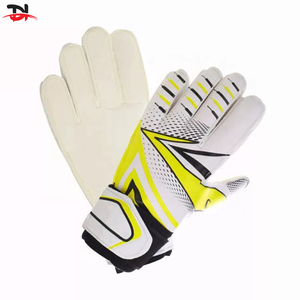 Guantes de portero de cuero para fútbol Guantes de fútbol de agarre fuerte antideslizantes con protección para dedos para porteros y jugadores - Product Image 6