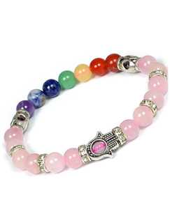 สร้อยข้อมือคริสตัลธรรมชาติที่สวยงามพร้อมตัวเลือกของเสน่ห์กำไลปรับได้ตามต้องการสำหรับลูกปัดพลังงานบำบัดของผู้หญิงและผู้ชาย - Product Image 6