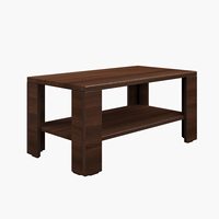 Article en bois remarquable Table basse couleur noyer pour salon et salle à manger Table centrale Tables basses essentielles