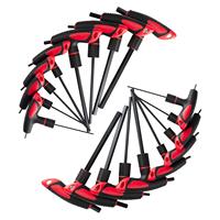 Set Kunci Allen Hex Profesional 16pcs SAE Metric Standar Presisi, Pegangan Ergonomis, Laris Terjual