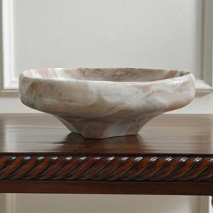 Bol de service en marbre naturel avec un aspect luxueux idéal pour les cuisines élégantes et les salles à manger - Product Image 3