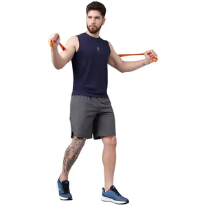 Débardeur de sport personnalisé pour homme à capuche, respirant, séchage rapide, écologique, anti-rétrécissement, anti-boulochage, pour la salle de sport, le yoga, l'entraînement, OEM - Product Image 6