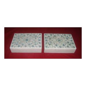 Caja Decorativa con Incrustaciones de Mármol Indio de Diseño Más Reciente y Caja de Joyería con Incrustaciones de Mármol de Diseño Natural - Product Image 1