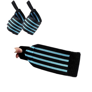 Bandes de poignet en néoprène pliables et élastiques avec boucles pour le pouce, pour la musculation et l'haltérophilie - Sangle de gym respirante, légère et unisexe - Product Image 4