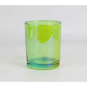 Bougeoir à lumière de table de qualité exclusive Nouveau pot de bougie rond en verre au design moderne pour la décoration de Noël de la maison et de l'hôtel - Product Image 1