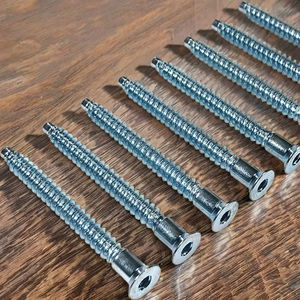 Tornillos de repuesto SDPSI Tornillos de estante KALLAX compatibles I K E Parte 104321/104322 Estilo de cabeza ovalada Acabado de óxido negro Métrico - Product Image 6