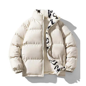 Blouson bombardier d'hiver confortable pour hommes imperméable coupe-vent respirant Durable séchage rapide doux avant Logo fermeture à glissière - Product Image 1