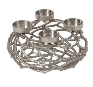 Portavelas de Metal con Diseño Elegante, Perfecto para Decoración del Hogar y para Crear una Iluminación Ambiental Cálida en las Noches - Product Image 3