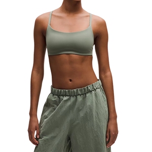 Soutien-gorge de sport pour femme à bretelles croisées dos nageur, col en U, maintien moyen, séchage rapide, toucher doux, effet seconde peau, grande taille, fermeture avant - Product Image 1