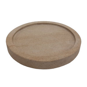 Nouveauté Assiette ronde en bois d'acacia Finition naturelle Plateau à vaisselle design de luxe et bol pour servir au restaurant - Product Image 5