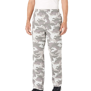 2025 High Quality Men's <b>Trousers</b> Casual Solid Color Mid-Waist Plus Size Anti-Wrinkle Design Sweatpants 100% Cotton Winter - Product Image 1