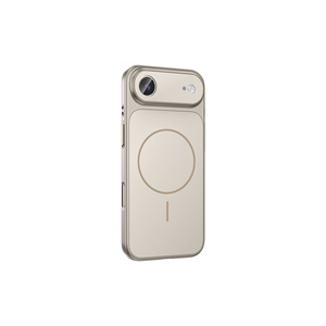 Étui de chargement sans fil magnétique de luxe M-Safe en argent pour iPhone 17, coque en silicone style Air Ins avec protection électroplaquée de l'appareil photo - Product Image 6