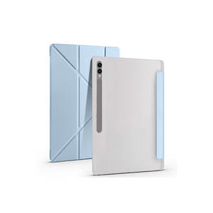 Funda Inteligente Netzy Color Oro Rosa para Galaxy Tab S9 Ultra, Diseño Plegable Triple con Compartimento para Lápiz y Soporte, Hecha de TPU y PU - Product Image 5