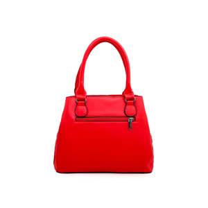 Bolso de mano de noche formal rojo P35886 Bolso de fiesta con decoración de cristal y diamantes de imitación y detalle de cadena Monedero de boda - Product Image 1
