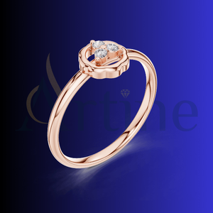 Hoopiva jewels 10K Fancy <b>Statement</b> <b>Ring</b> for Ladies Gold Plated - Product Image 1