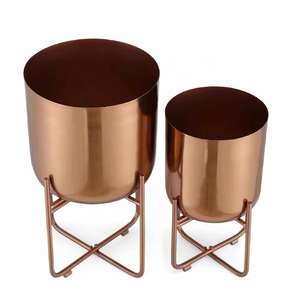 Macetas de Metal de cobre de buena calidad con diseño personalizado, macetas de Metal dorado de latón para balcón, sala de estar, decoración de jardín - Product Image 6