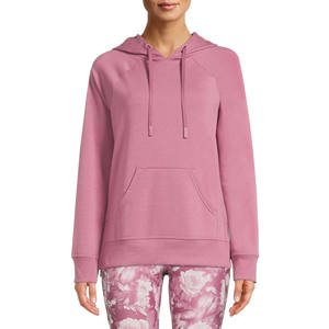 Pull à capuche léger de haute qualité avec Logo personnalisé pour femme, manches longues et poches sur le devant, vente en gros - Product Image 3