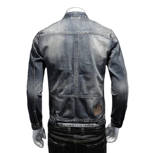 2924 belle qualité par le fabricant Design unique dernière mode personnalisé fabriquer des vestes en jean pour hommes à prix d'usine Vestes pour hommes oem - Product Image 2