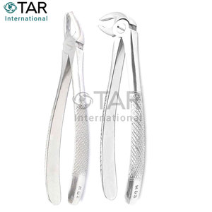 Juego de 2 fórceps de extracción de dientes dentales de grado alemán Herramientas de extracción de acero inoxidable Premium Instrumentos médicos de cirugía oral - Product Image 2
