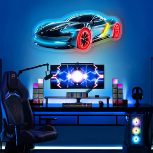 Enseigne néon 3D UV animée personnalisée Spaceman - Art de bande dessinée et d'anime pour la décoration de bureau - Product Image 6