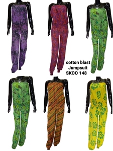 SK NOOR SONS femmes Style Boho coton Blast combinaison coupe ample coton Blast une pièce barboteuse pleine longueur mode - Product Image 3