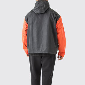 Chaqueta Cortavientos con Capucha y Media Cremallera, Unisex, Personalizable, Elegante, Talla Grande, Diseño Cagoule, Mangas Largas, Parte Inferior Activa, Transpirable - Product Image 5