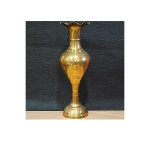 Florero de Metal para decoración del hogar hecho en India, fabricante al por mayor, diseño hecho a mano, florero de Metal de latón - Product Image 1